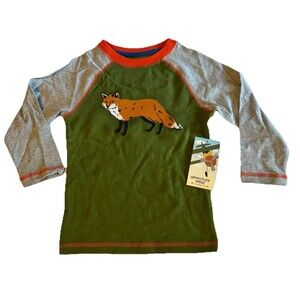 Adventure Wear Embroidered Fox 100% Cotton Raglan Tee Shirt Dillard’s Kids 3T